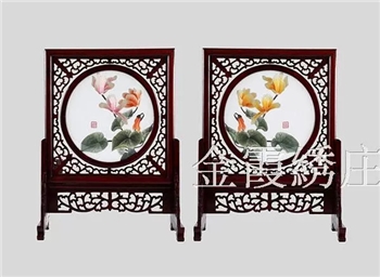真丝双面绣摆件